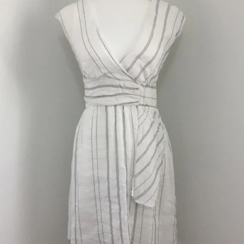 Zara dress, white linen